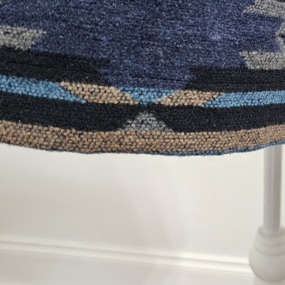 Western Aztec Blue Multicolor Pattern Shacket - Picture 7 of 11